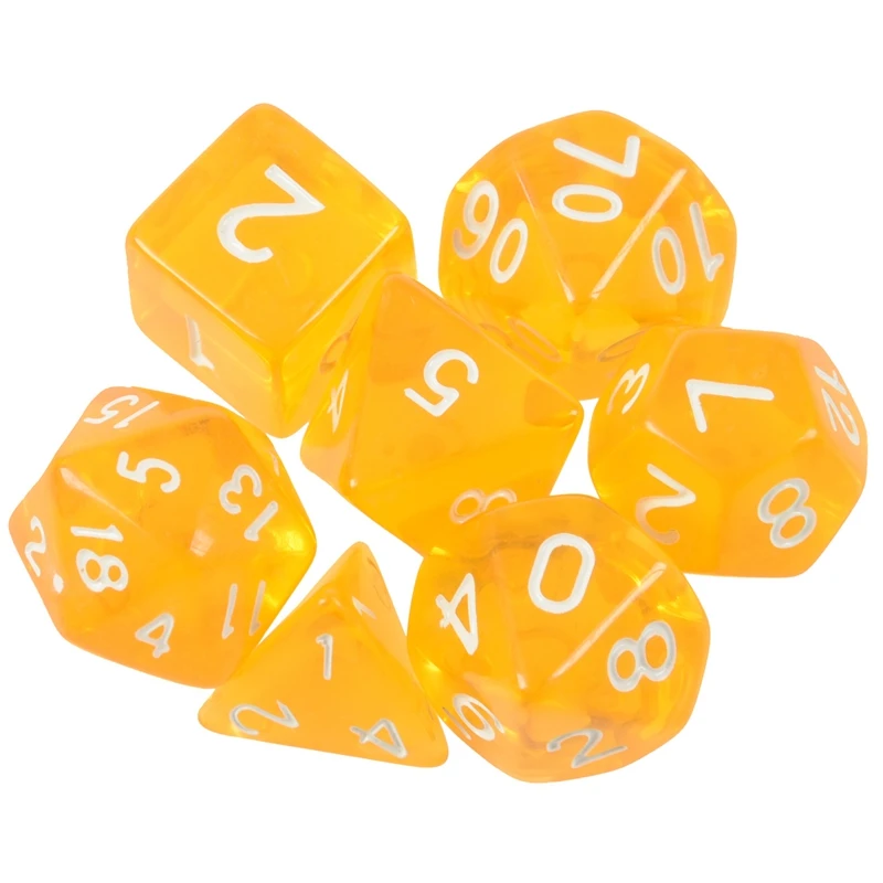 14-Dice двусторонний D4 D6 D8 D10 D12 D20 MTG Magic the Gathering D прозрачный синий и желтый | Спорт
