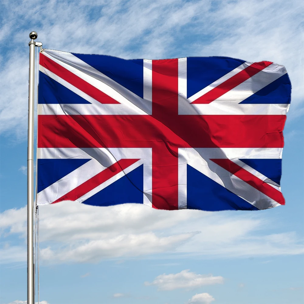 Флаг Великобритании, полиэстер, Англия, Шотландия, Северная Ирландия, Британский национальный баннер, флаги Великобритании и Европы