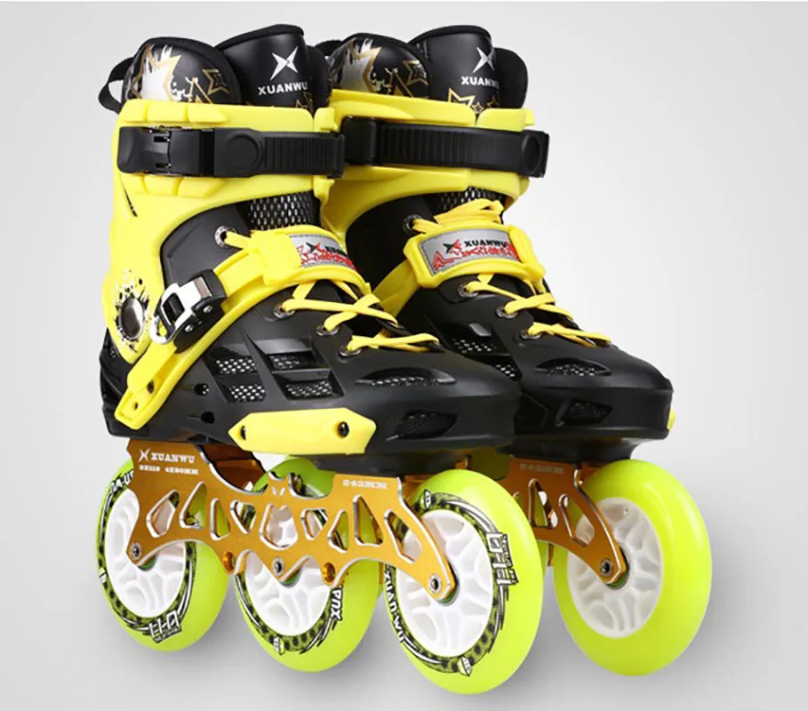 Men Women Inline Skate Colorful Flash Wheel Adjustable Speed Skates Fashion Outdoor Sport Fitness Entertainment Shoes 1 Pair