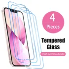 4 шт. Защитное стекло для iPhone 13 12 11 Pro Max 13 12 Mini Защита экрана для iPhone XR XS Max X SE 2020 7 8 6S Plus 6