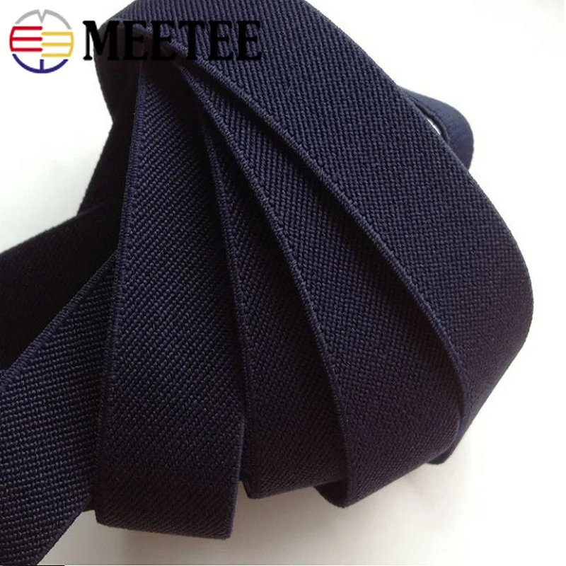 

Meetee 9/15Meters 25mm Thick Elastic Band Nylon Rubber Webbing for Skirt Pants DIY Costume Belt Sewing Accessories EB028