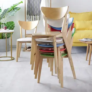 Nordic Dining Chairs Home Modern Simple Thickened Kitchen Chair Backrest Chair Wooden Chairs for Kitchen Furniture for Home