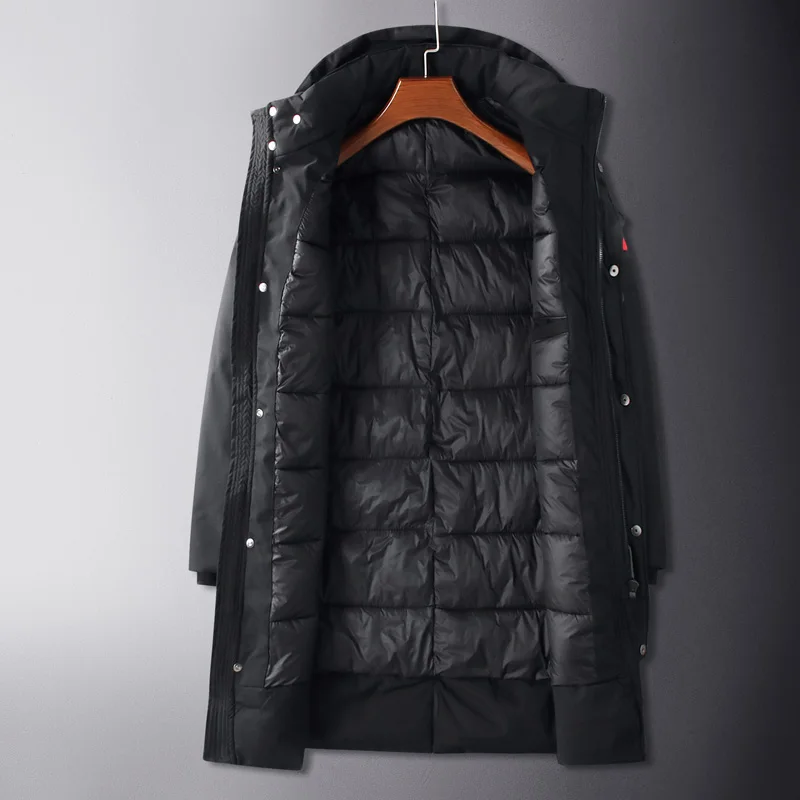 Размер 8XL 7XL 6XL Новая мужская зимняя куртка длинная свободная парка для мужчин Толстая теплая зимняя куртка с капюшоном и воротником для мужчин на-30 градусов