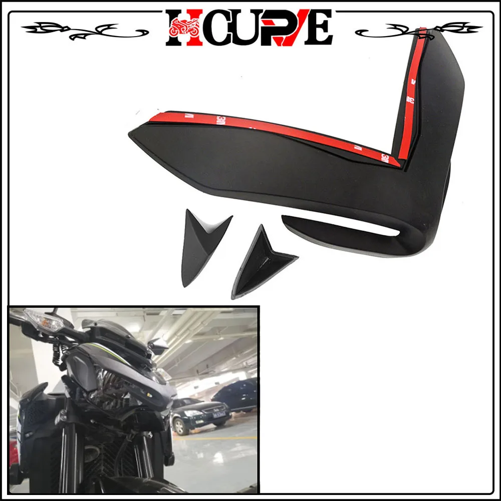 

Motorcycle Front Fairing Aerodynamic ABS Winglets Cover Protection Guards For KAWASAKI Z900 Z 900 2017 2018 2019 2020