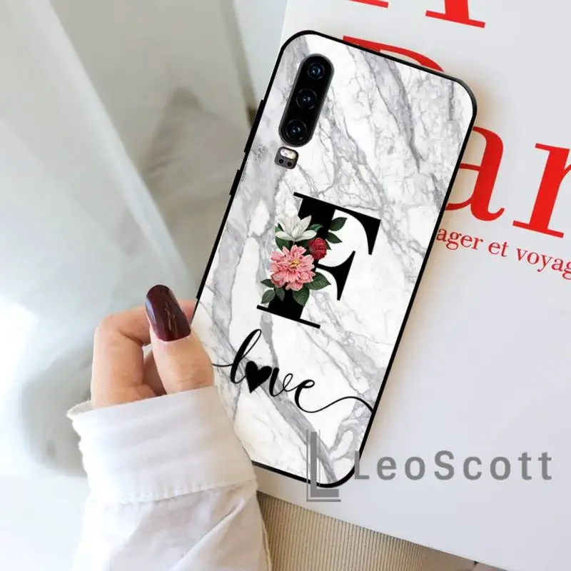 

Acronym Personalized Marble Phone Cases For Huawei P9 P10 P20 P30 Pro Lite smart Mate 10 Lite 20 Y5 Y6 Y7 2018 2019