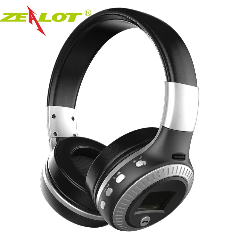 Bluetooth наушники ZEALOT B19 с микрофоном и поддержкой TF-карт FM-радио стерео Беспроводная