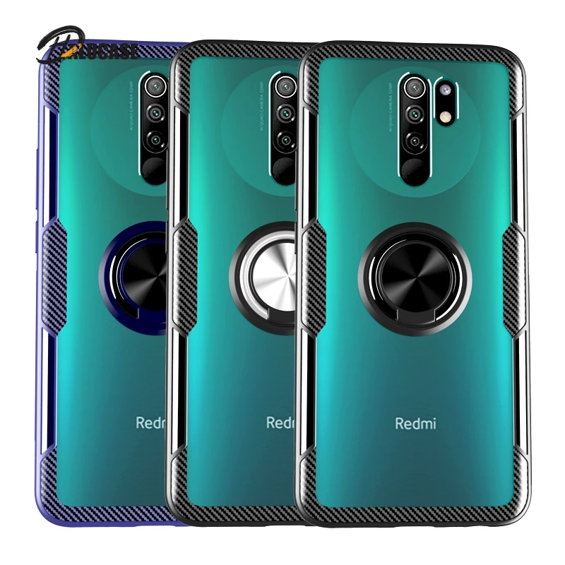 

Transparent Clear Case For Xiaomi Mi Redmi 9 Lite 9T Pro Note 10 T Note 9 9S 8T 8 T 7 5 Pro 9A 9C POCO X3 NFC Ring Holder Covers