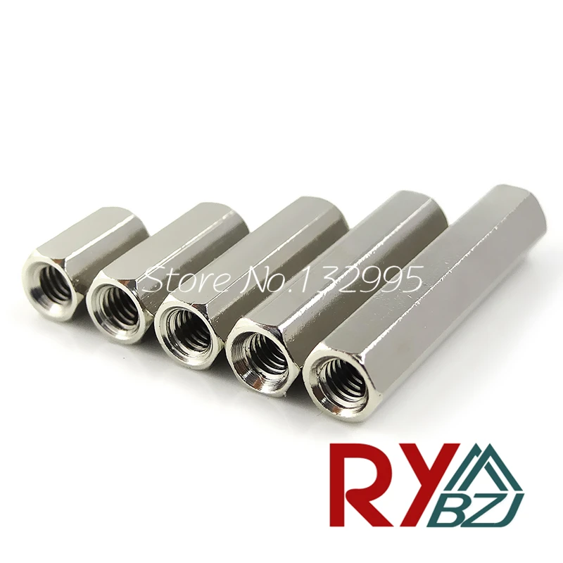 Латунная Проставка M3 внутренняя гнездовая никелированные Проставочные винты