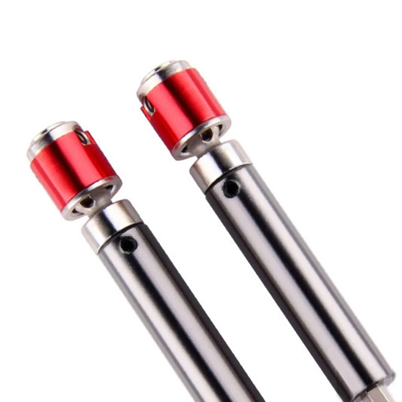 

4Pcs Front Rear Drive Shaft Drive Axle for 1/10 Rc Rock Crawler Car Axial Scx10 D90