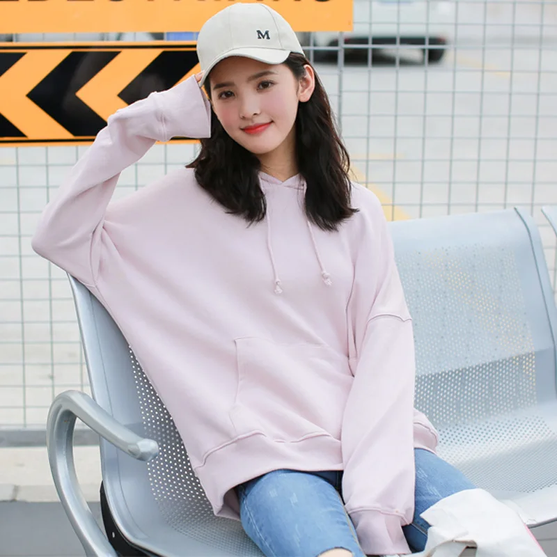 

Autumn Hoodies Women Sweatshirt B Planet Print Femmes Sweater Long Sleeve Solid Color Hoody Shirt Blouse Jumper Tops For Female