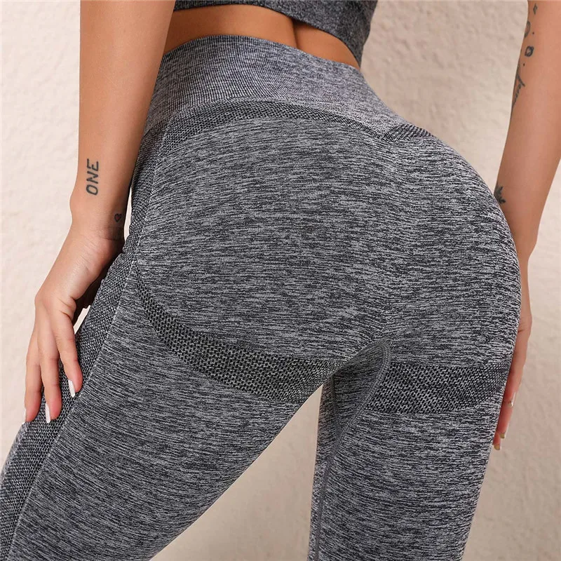 

20% Spandex Seamless Legging Pant Sports Clothing Solid High Waist Ankle Length Workout Leggings For Fittness Jeggings