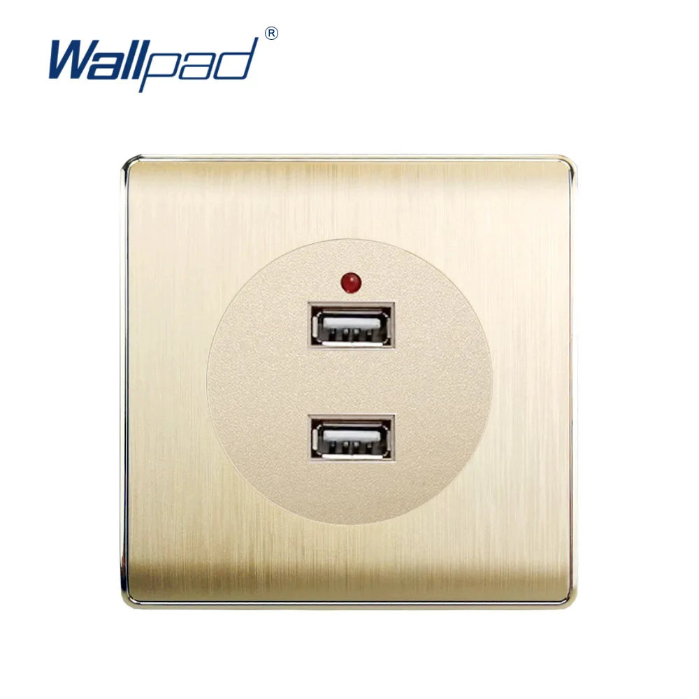 Настенная розетка Wallpad 2020 с светодиодный USB портами 5 В мА со светодиодным