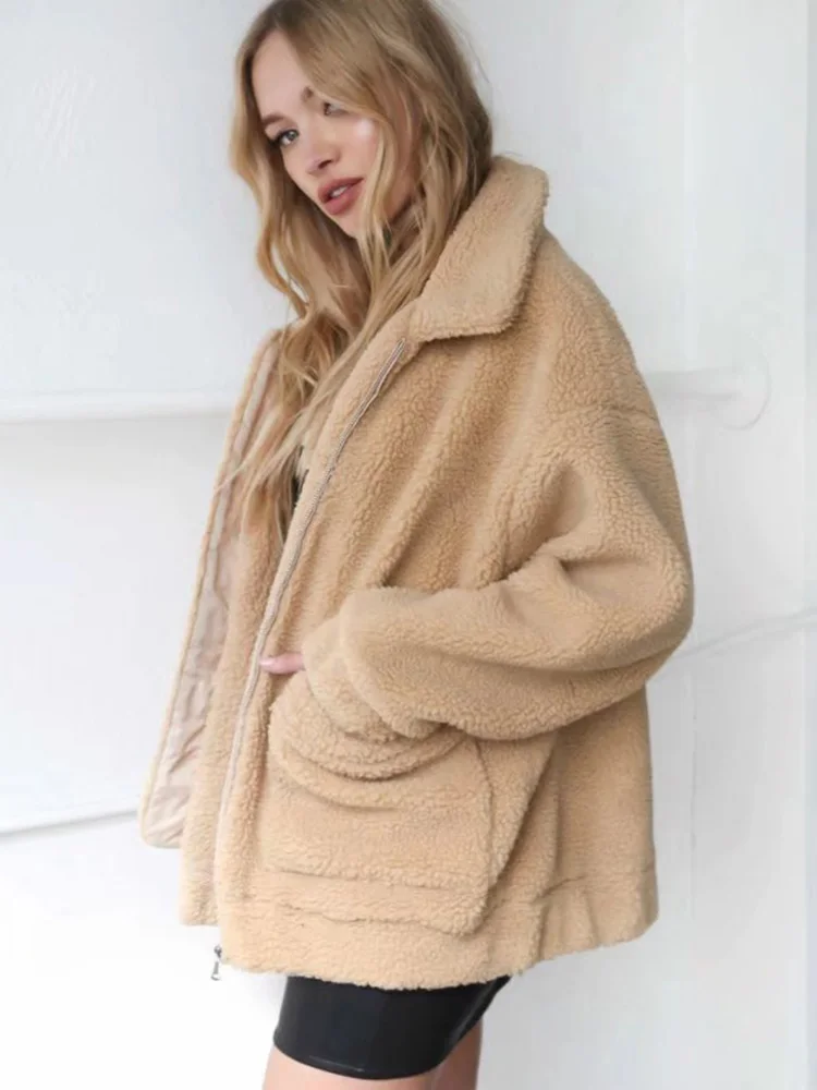 Красная плюшевая куртка женское плюшевое пальто длинные русские из