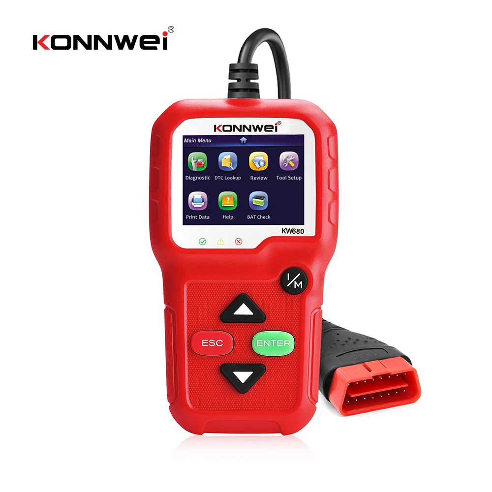 2020 лучший OBD2 сканер KONNWEI KW680 OBD 2 Автомобильный диагностический инструмент для