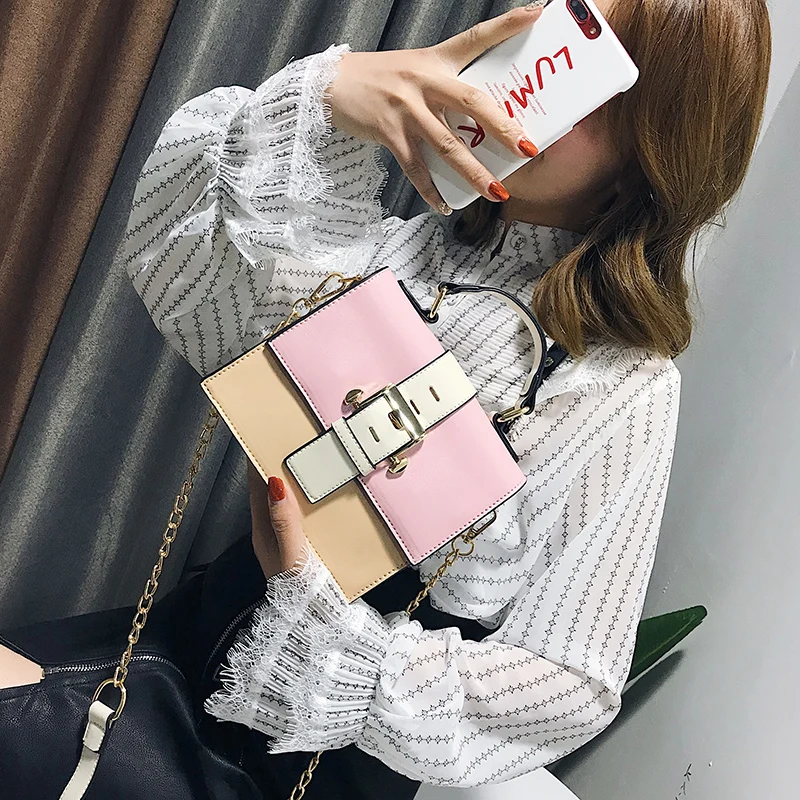 Маленькая женская сумка новинка 2019 мессенджер на одно плечо модная