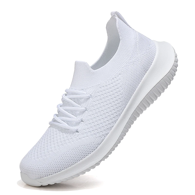 

Fashionable Women's Lightweight Sports Shoes Outdoor Sports Breathable Mesh Comfortable Running Shoes Air Cushion Shoelaces