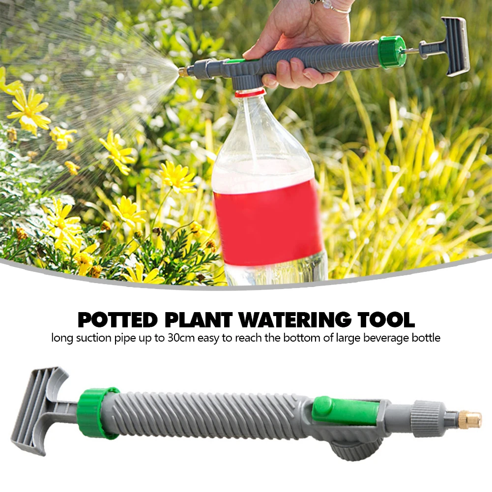 

Портативный воздушный насос, насадка для бутылки для напитков, ручной распылитель, регулируемый, высокого давления, рандомное орошение, сел...
