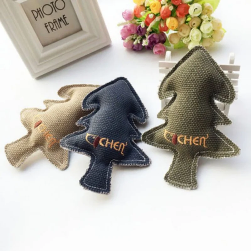 

New Dog Toy Interative Toy Plush Squeaky Sounds Chew Toys Bite-Resistant Christmas Trees Stuffed Toy Funny Soft Puppy Chew Play