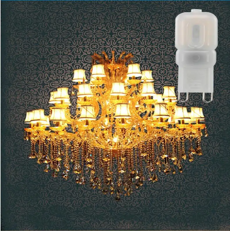 

Светодиодсветодиодный лампочка-кукуруза G9 3 Вт, 220 В, точесветильник светильник для люстры, Яркий декоративный белый светильник