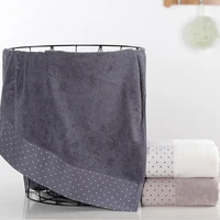 70x140cm 100 cotton thicken absorbent dot pattern solid color soft home bathroom hotel travel bath towel