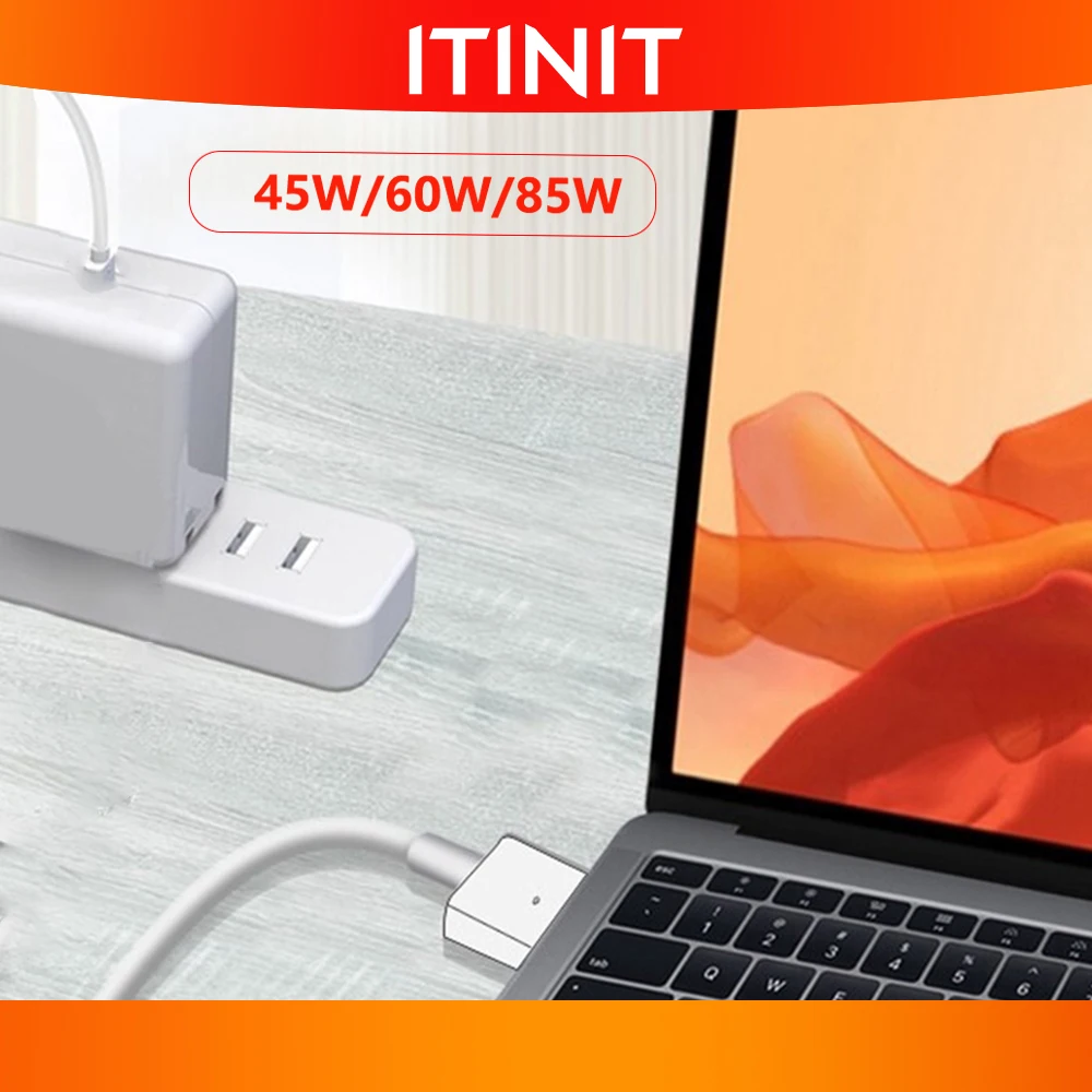 

ITINIT C4 Charger for Macbook Pro Air Adapter mag 1 mag 2 45W 60W 85W A1278 A1286 A1465 A1466 A1425 A1502 A1398 USB-C Cable