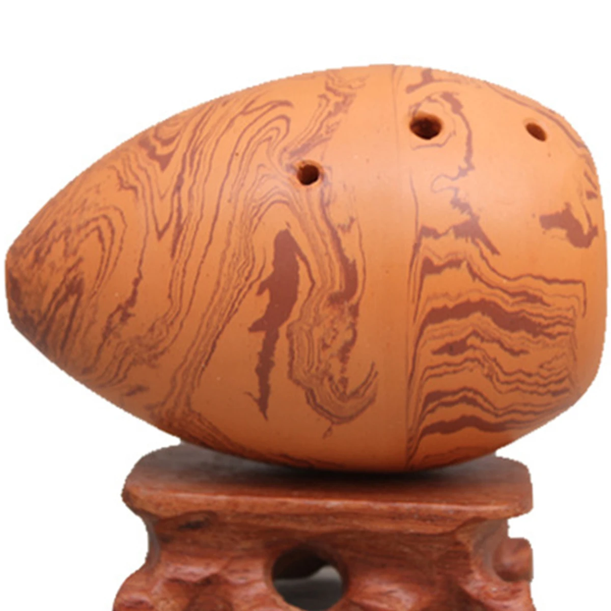 Полированная вручную антикварная глина с 8 отверстиями музыкальный инструмент Xun