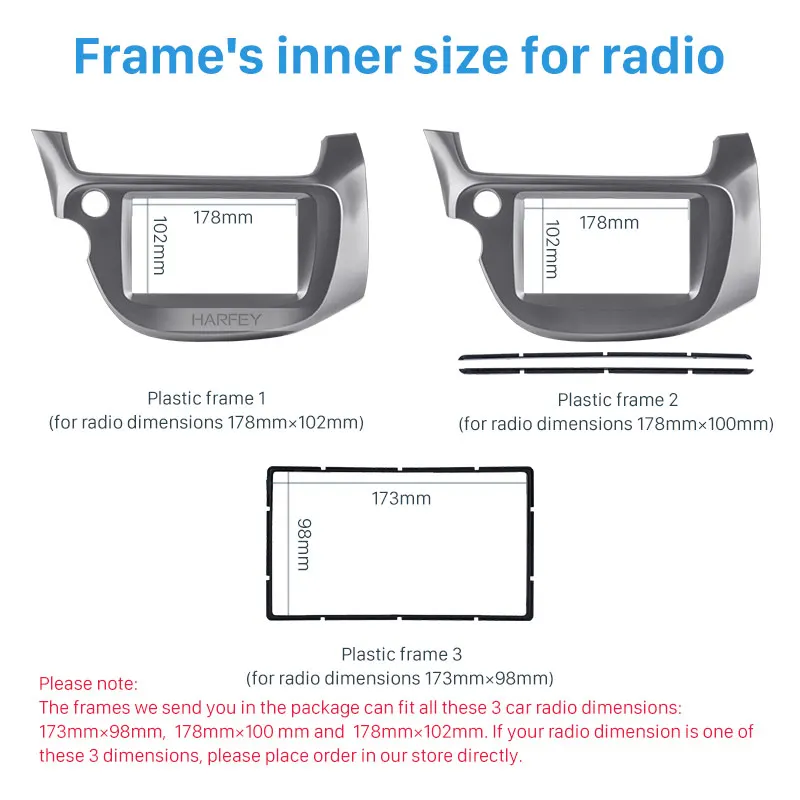 Двойной Дин Радио Рамка фасции рамка CD накладка панель для 2008 2013 Honda Fit LHD аудио