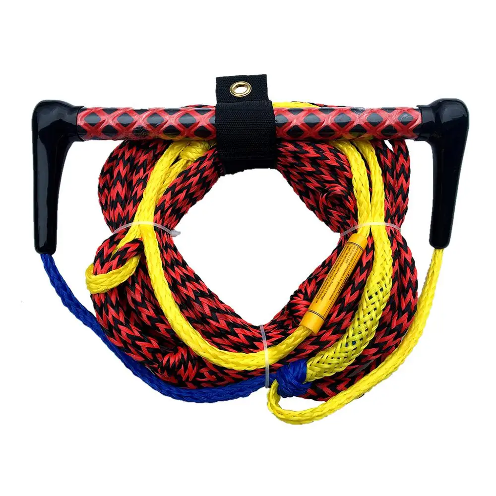 Red Black 72ft 1 секция веревка для водных лыж с плавающей ручкой и ЭВА ручка Аксессуары для слалома водные лыжи Wakeboarding Wakeskating - Цвет: Red Black