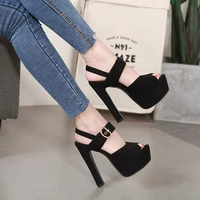 6 inches concise platform sandals sexy fetish pole dance shoes high stripper heels models show nightclub party full dress mature
