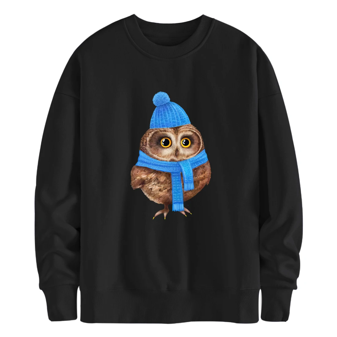 

Cute Owl O Neck Mens Sweatshirts Animal Hoodies Printing 2020 Clothing Man Streetwear Pullovers Breathable Supoleron Hombre
