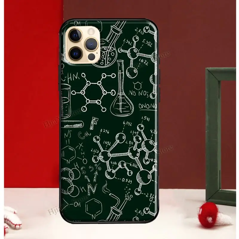 Vintage Seamless Chemistry Laboratory For iPhone 13 12 Pro Max Mini Cover Phone Case 11 XS X XR 7 8 Plus SE | Мобильные телефоны и