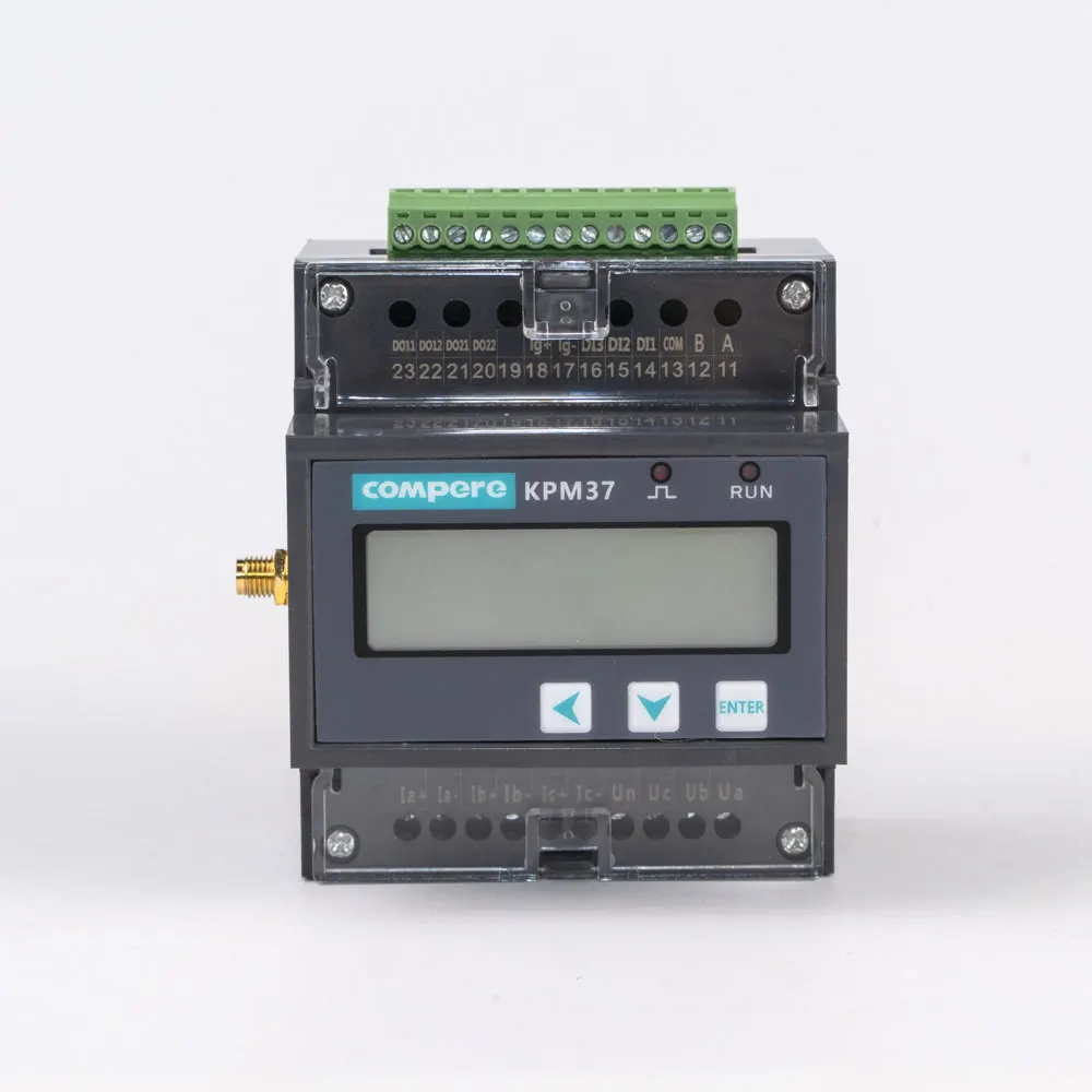 Двухисточник связи Modbus RTU MQTT Монтаж на DIN-рейку 3-фазный умный измеритель энергии |