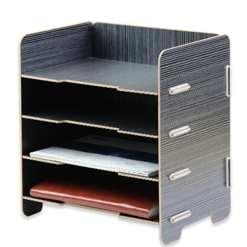 

All-In-One Wood Desktop Office Supplies Organizer Wooden Office Desk Organizers Office Supply Table Organizer