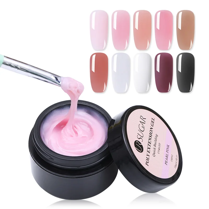 UR SUGAR UV Gel Nails Poly Builder Acrylic Polish Color Changing Nails Extension Crystal UV Resin Builder Varnish