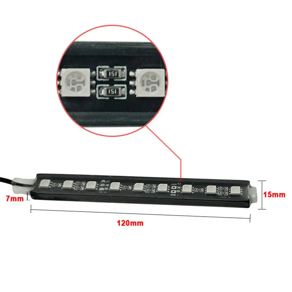 Гибкая светодиодная лента SMD5050 RGB для салона автомобиля водонепроницаемая