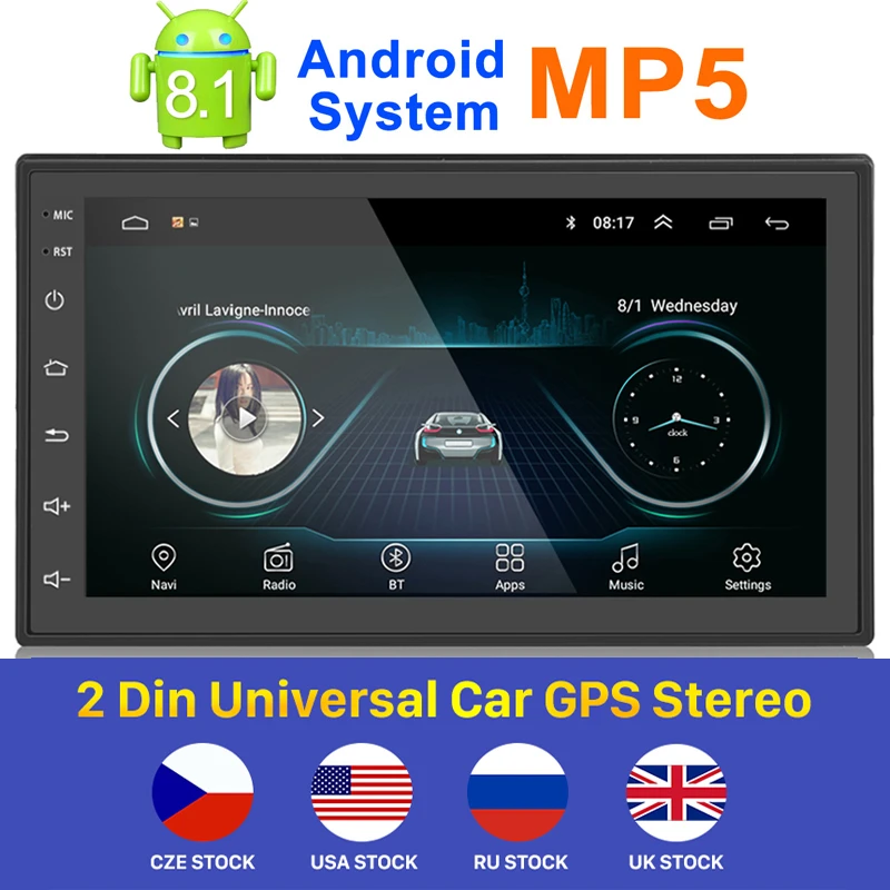 Carsanbo 2 Din Android автомобильный радиоприемник 7 дюймов 8 1 gps Bluetooth стерео Универсальный