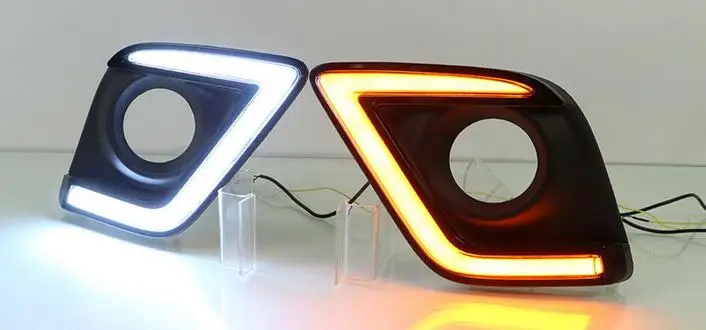 2 шт. Автомобильный светодиодный дневный ходовой светильник DRL для Toyota Hilux Revo Vigo 2015