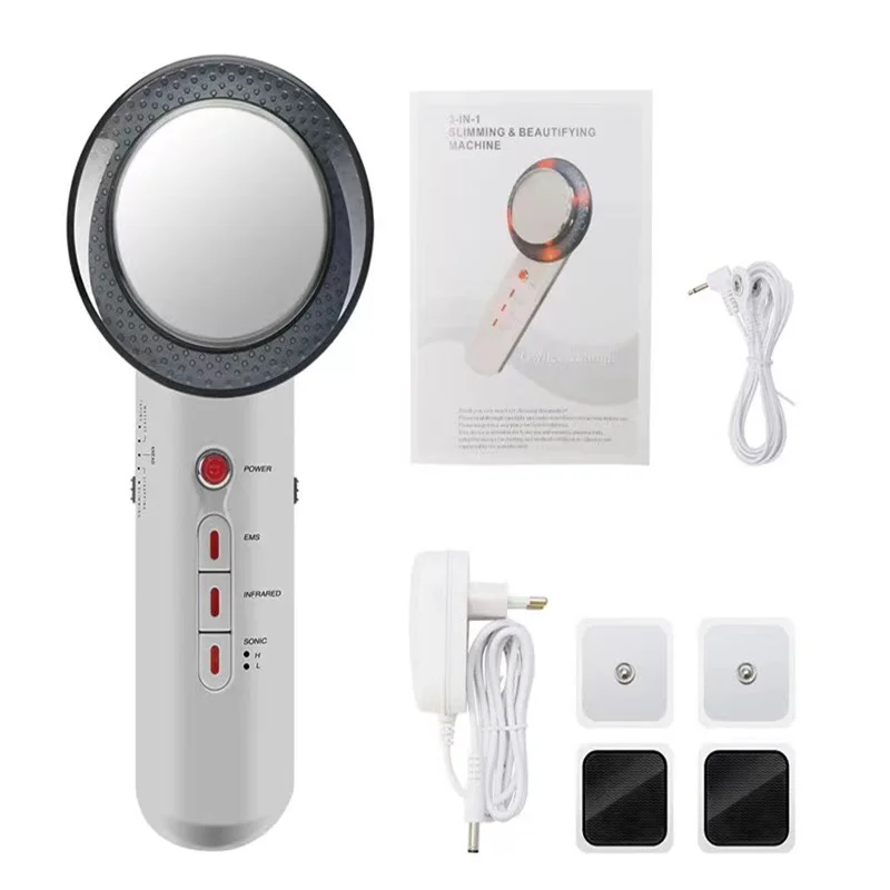 

3 in 1 EMS Electric Body Slimming Massager Ultrasound Cavitation Device Fat Burner Infrared Therapy Ultrasonic Cavitation