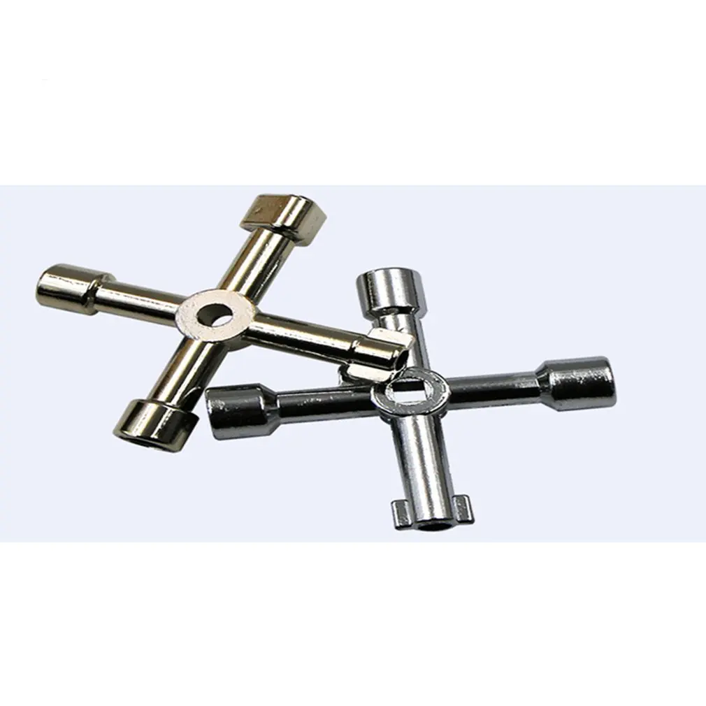 Multifunction 4 Ways Universal Triangle Wrench Cross Key Plumber For Gas Electric Meter Cabinets Bleed Radiators | Инструменты