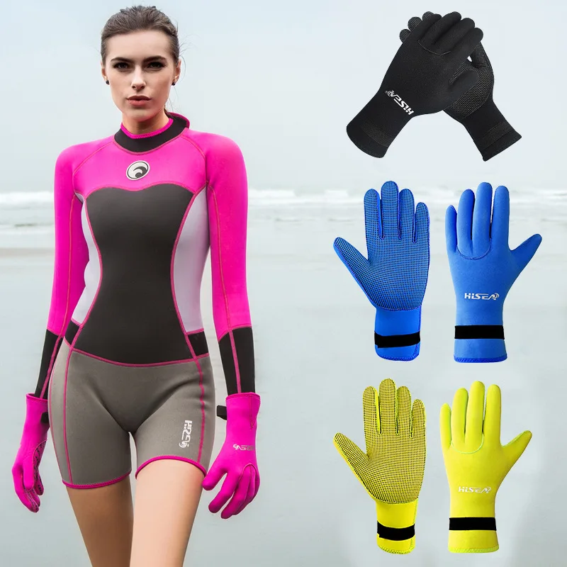 

3MM Neoprene Scuba Dive Gloves Swim Gloves Snorkeling Equipment Anti Scratch Keep Warm Wetsuit Material Winter Swim Diving Glove