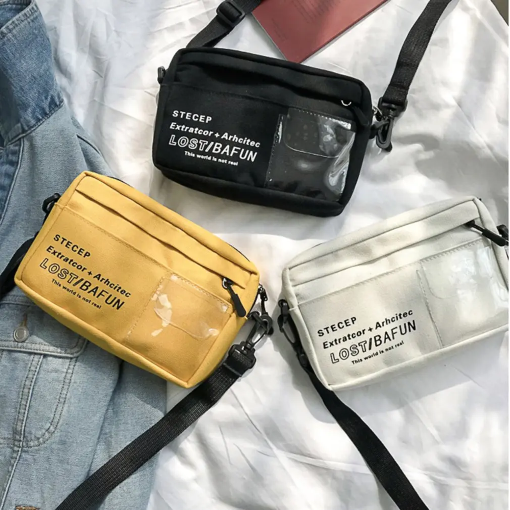 

Small Bag For Lady Autumn Casual Canvas Bag Small Square Bag Chic Style Student Shoulder Messenger Bag Waist Bag Trendy Hot