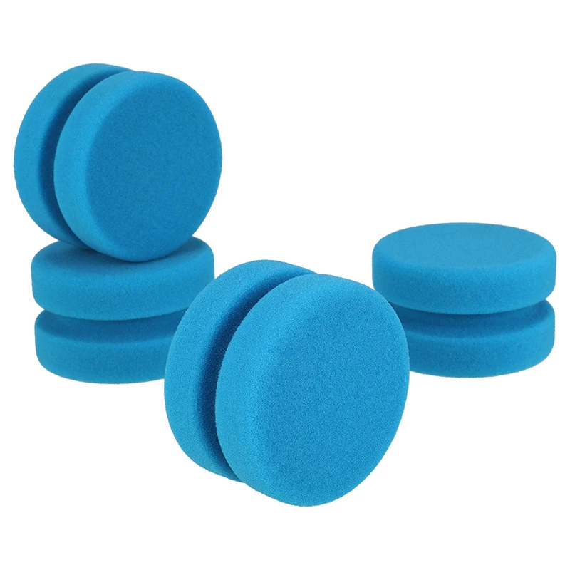 

PPYY-Краски губки, двойной Слои круговой Краски ing губка для художественных ремесел, автомобиль, Кухня с сеткой подвесная сумка для хранения (с...