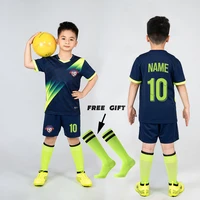 boys football jersey tracksuit child soccer sports uniforms kids play ball sportswear kits vest childrens football suit socks
