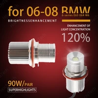 90w high power led angel eye bulbs ring marker light for 06 08 bmw 6 series e63 e64 m6 super bright