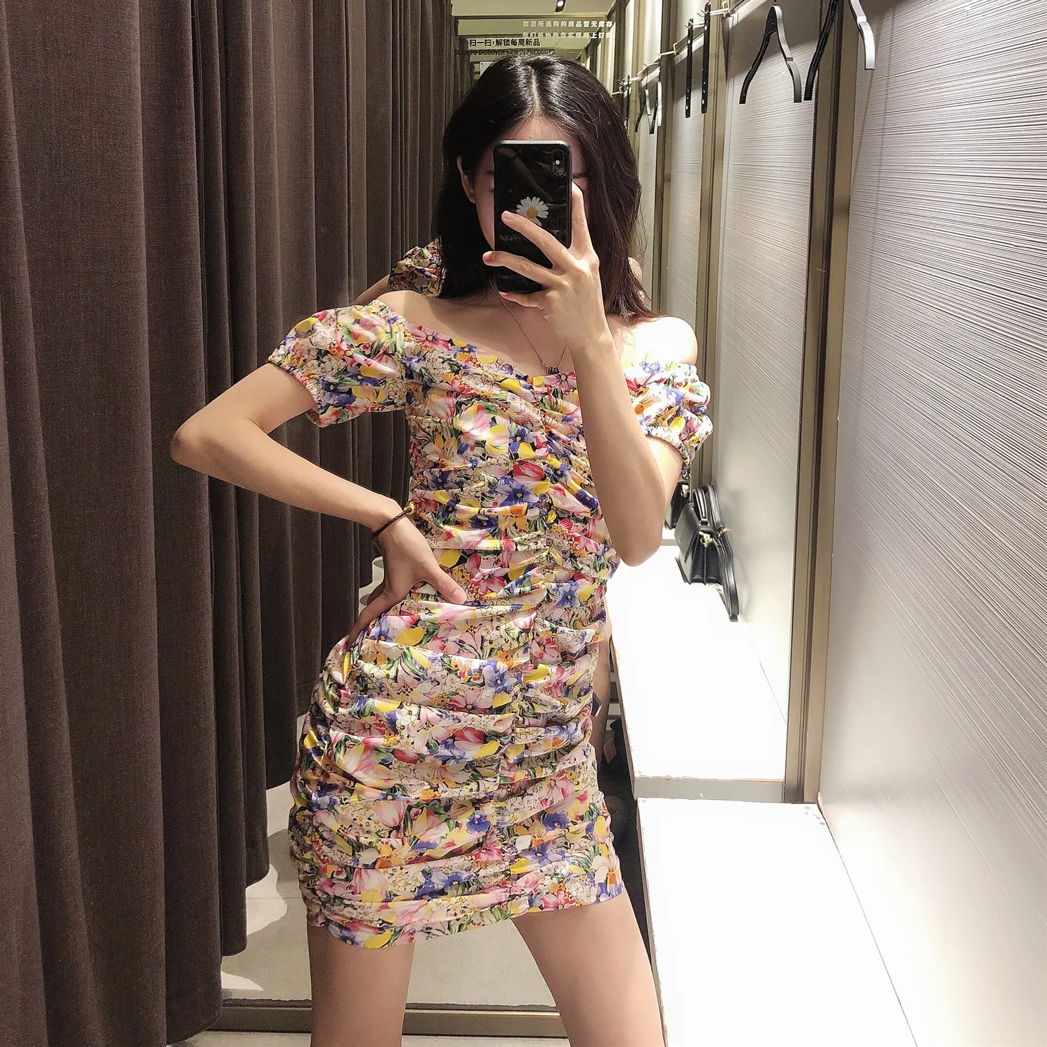 Женское платье Весна/Лето 2020 новое модное милое плиссированное с цветочным