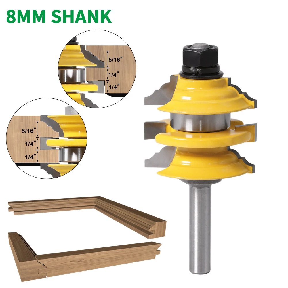 Фреза для резьбы по дереву хвостовик 8 мм 1 шт. | Инструменты
