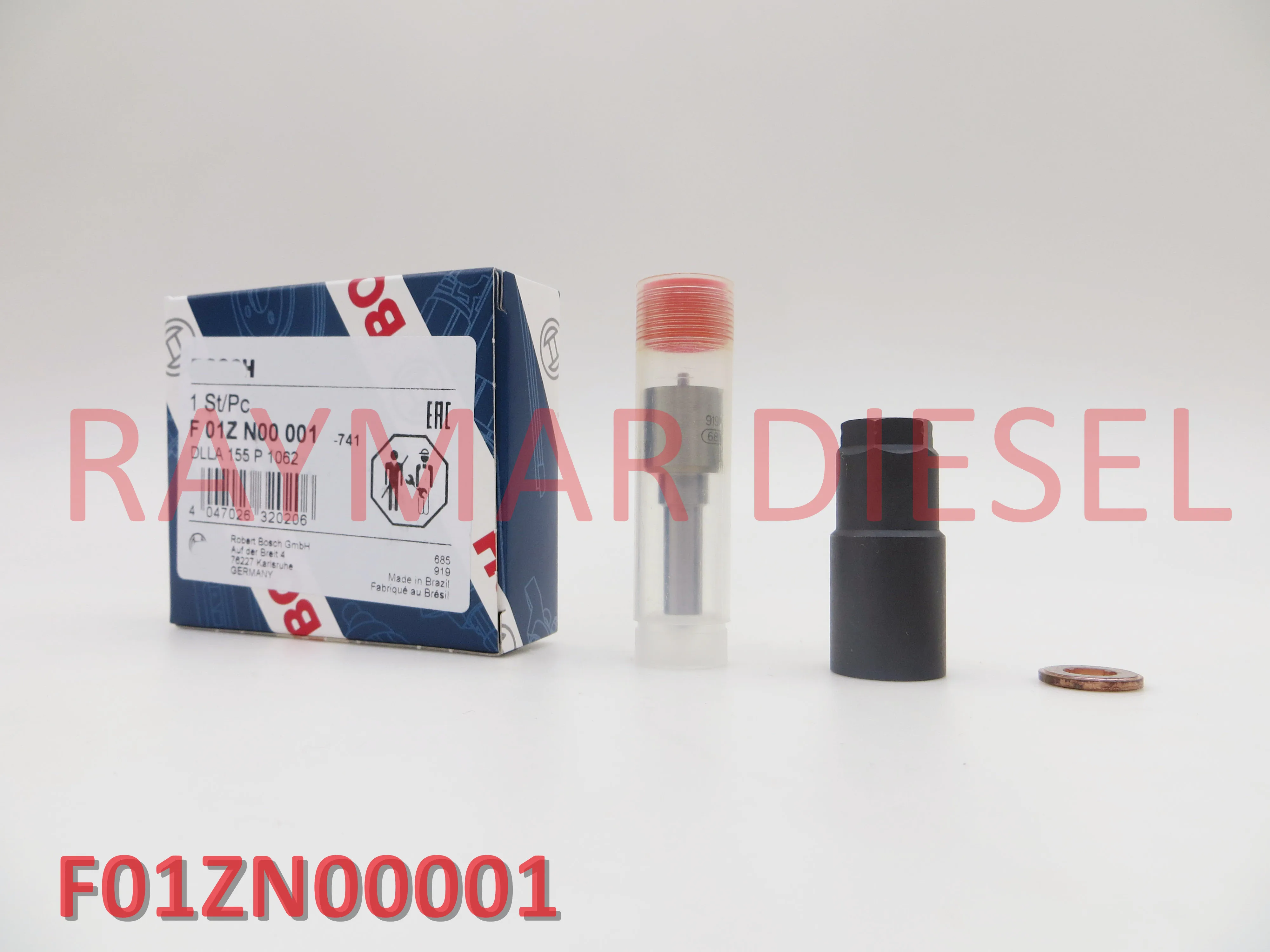 

GENUINE DIESEL COMMON RAIL FUEL INJECTOR REPAIR KIT NOZZLE WITH NUT F01ZN00001, DLLA155P1062, DLLA155P863
