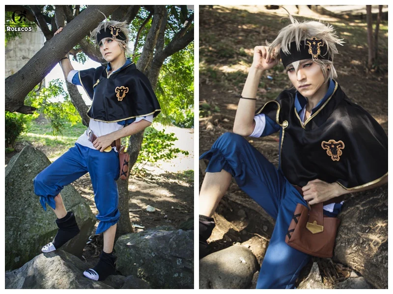 Косплей-костюм аниме Black Clover ROLECOS для Хэллоуина - плащ Асты, Быка и Финрала Рулачейса.