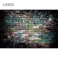 laeacco vintage brick wall photophone gradient retro style grunge portrait photography backdrops photographic backgrounds props