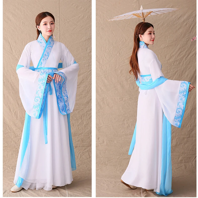 Праздничный наряд для взрослых детей танцевальные костюмы Hanfu женское сказочное